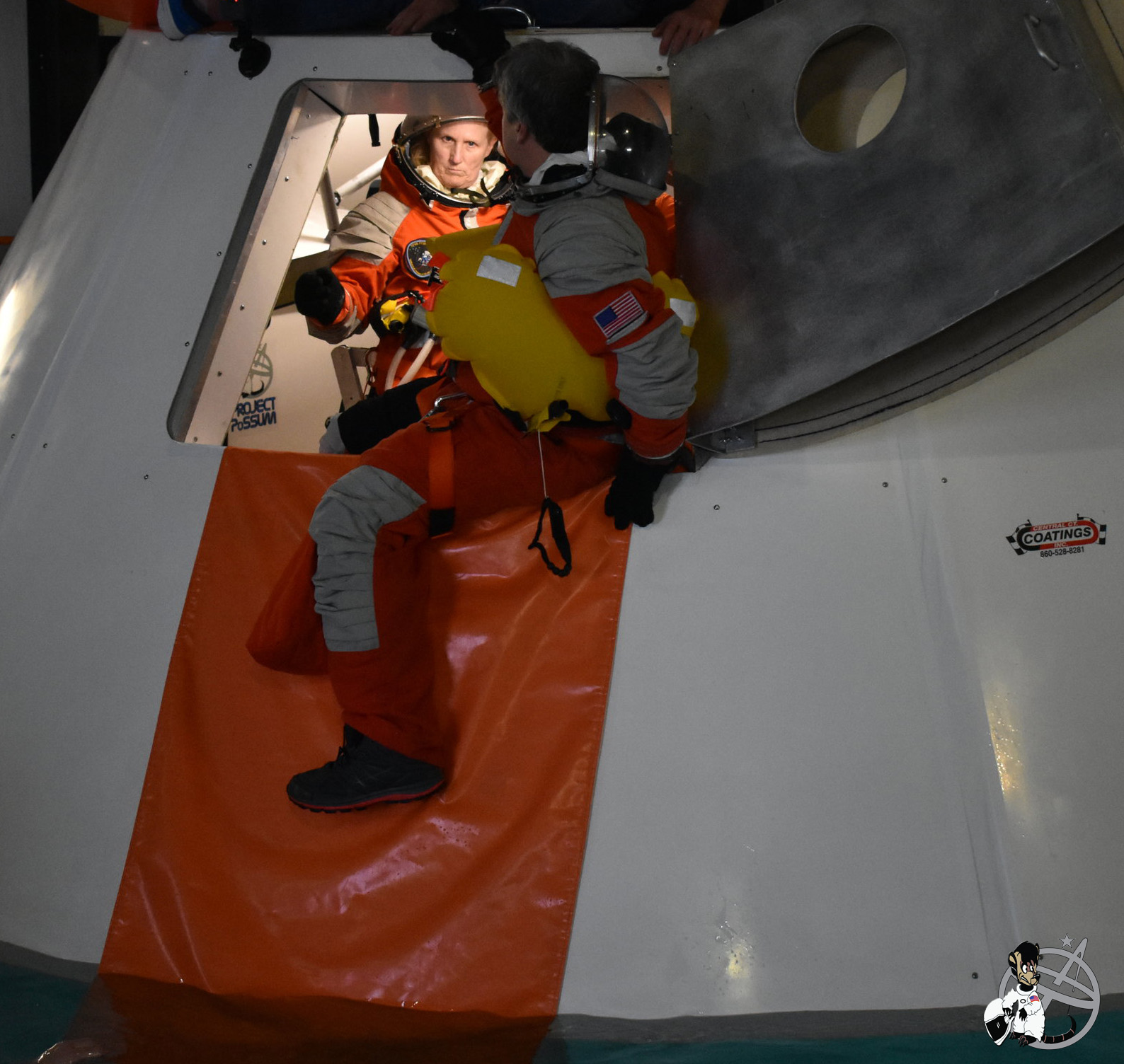 PoSSUM Spacecraft Egress and Post-landing survivability testing